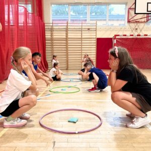Wtorkowy trening grupy Siatkarskie Przedszkole i Kinderki