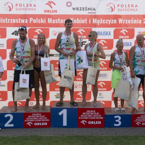 KOLEJNE ZŁOTO  DLA Klubu Projekt Siatkówka Plażowa Żyrardów XXIII ORLEN Mistrzostwa Polski Masters Kobiet i Mężczyzn – Września 2025.
