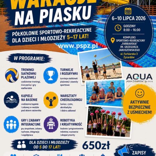AKTYWNE WAKACJE NA PIASKU 2026 ZAPISY OTWARTE!