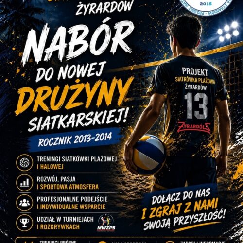 Nabór do nowej drużyny siatkarskiej rocznika 2013-2014