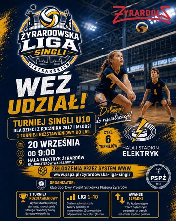 Plakat Weź udział w turnieju singli U10